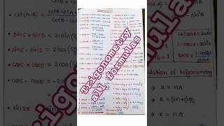 Trigonometry all formulas  class 10th trigonometry trigonometry formula class10 class11 [upl. by Peery]