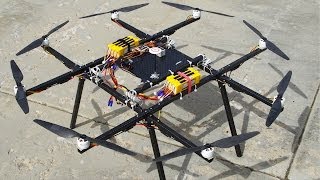 Huge OCTOCOPTER Flight Tests  RCTESTFLIGHT [upl. by Odysseus]