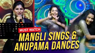 Mangli Sings amp Anupama Parameswaran Dances for Brindavanam Nunchi Krishnudu Song  Rowdy Boys Songs [upl. by Aynnat315]