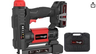 WerkTough 20V 2 in 1 Cordless Brad Nailer 18G [upl. by Ahsiruam]