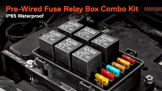 TRUE MODS Universal Waterproof PreWired Fuse and Relay Box [upl. by Eisenstark840]