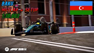 F1 23 Baku Hotlap  Setup 138883 [upl. by Eunice]