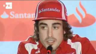 Alonso no da pistas sobre la evolución del nuevo Ferrari [upl. by Droffig389]