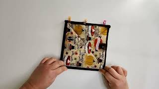 DIY 10MINUTE NO BINDING POTHOLDER SEWING TUTORIALMAKE A POTHOLDER W INSULBRITEDIY SEWING CRAFTS [upl. by Anazus467]