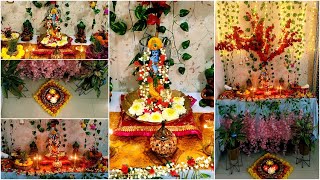 Krishna Janmashtami Decoration Ideas  Easy Backdrop Ideas  Makhar Decoration Ideas [upl. by Halet243]