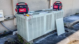 Replacing a 10 ton Commerical HVAC System  Part 2 [upl. by Tenney]