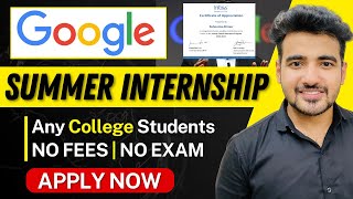 Last Chance Google Summer Internship 2024 For College Students  Earn ₹18 Lakh Stipend [upl. by Martres871]