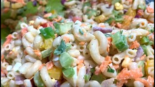 Salade de Macaronis aux Oeufs et Légumes [upl. by Aelahs]