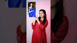 Celebrity saree recreation💙😍🫠 explore shortsvideo saree styling shortsvideo fashion yt [upl. by Anahoj]