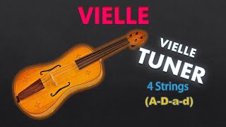 Vielle Tuner  4 String Vielle Tuning ADad A440 [upl. by Atteinotna494]