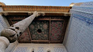 Hivenin En Güzel Sarayı Taş Avlu SarayıMost Beautiful Palace Of Khiva Tosh Hovli Palace [upl. by Aker]