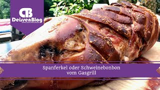 Spanferkel oder Schweinebonbon vom Gasgrill  DeissenBlog [upl. by Ellitnahc]