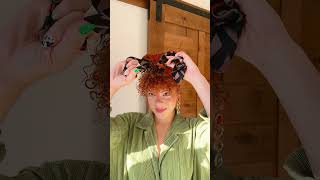 Styling a Head Wrap on Curly Hair  Curly Hairstyle Idea hairstyles curlyhairstyles headwrap [upl. by Tindall]