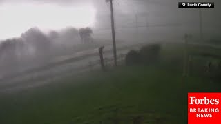 Special report Multiple tornadoes seen in Florida ahead of Miltons landfall [upl. by Uolyram]