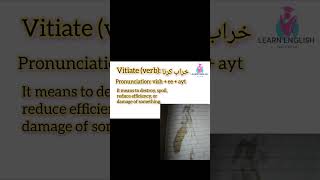 Vitiate vocabulary americanaccent vocab cssvocabulary vocabularywords vocabularybuilding fy [upl. by Icnan392]