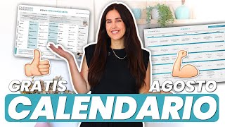 Calendario EJERCICIOS Gratuito AGOSTO  Gym Virtual [upl. by Nylireg]