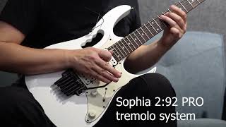 Ibanez JEM Jr Stock tremolo VS Sophia 292 Pro [upl. by Eerpud]