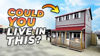 11300 2 Story Home Depot Shed to Tiny House [upl. by Ardnaid]