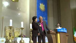 Rev and Mrs Moon sing Korean Song [upl. by Virge]