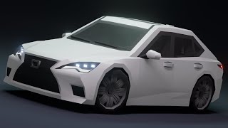 Blender3D Speed Model  Low Poly  Stylized Sedan 01 [upl. by Ylaek]