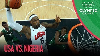 USA v Nigeria  USA Break Olympic Points Record  Mens Basketball Group A  London 2012 Olympics [upl. by Notnerb]