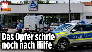 Schießerei in AldiSupermarkt Mann tötet Frau und dann sich selbst  Schwalmstadt [upl. by Vaclav]