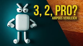 AirPods 3 vs AirPods Pro vs AirPods 2  Lächerlich [upl. by Andrei939]