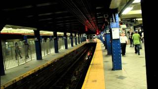 IRT  IND Subway Action 1 2 3 A B C D at 59th Street  Columbus Circle [upl. by Notgnimer]