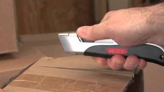 Wiss® AutoRetracting Utility Knife Demo [upl. by Norramic838]