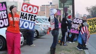 Westboro Baptist Church Picket Lady Gaga Show [upl. by Wren]