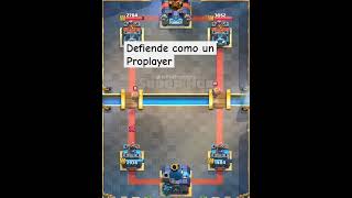 Defensas de Pro Clash Royale Tips clashroyale games brawlstars tips aprender shorts [upl. by Ddal]