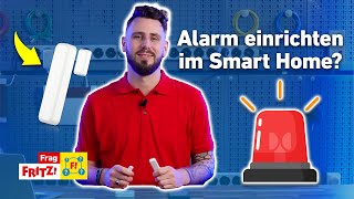 Alarmanlage im Smart Home einrichten  Frag FRITZ [upl. by Galven]