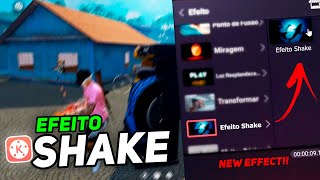 COMO FAZER NOVO EFEITO SHAKE  BATIDA PELO CELULAR  EFEITO BATIDA PELO KINEMASTER  FREE FIRE EDIT [upl. by Aicert839]