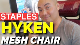 Staples Hyken Mesh Task Chair Review Best BUDGET Chair Less Than 300 [upl. by Anaitsirk]