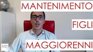 Lassegno di mantenimento per i figli maggiorenni [upl. by Blasius21]