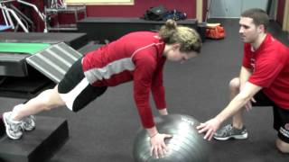 Athletic Republic  Stability Ball PushUp Progression [upl. by Llerret622]