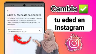 Cómo cambiar tu edad en Instagram  2024 [upl. by Gerta]