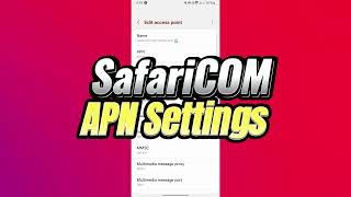 How to Set Up Safaricom APN Settings for Calls Texts amp Data StepbyStep [upl. by Tadd944]