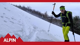 Skitouren  Technik So gehen Spitzkehre und Kickkehre  ALPIN  Das Bergmagazin [upl. by Clementi]