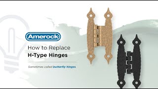 How to Replace Amerock HType Butterfly Hinges [upl. by Annadroj506]