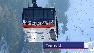 Davos  Jakobshorn by Cable Car  Luftseilbahn CH  Ski Resort Davos Klosters Mountains Switzerland [upl. by Fee594]