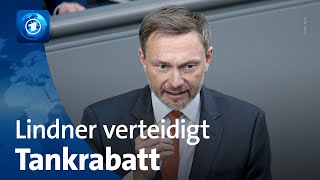 Lindner erteilt TankrabattAbschaffung eine Absage [upl. by Eirelam]