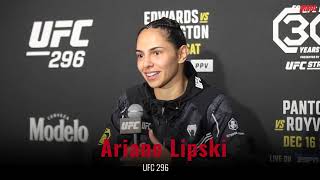 Ariane Lipski UFC 296 full postfight interview [upl. by Masterson]