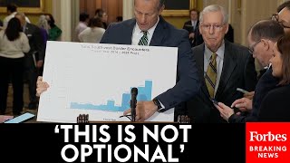 BREAKING NEWS Senate GOP Leaders Demand Border Bill Amidst Spending Battle With Biden Democrats [upl. by Hareehahs]