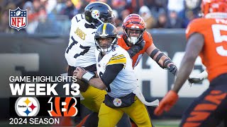 Pittsburgh Steelers vs Cincinnati Bengals  2024 Week 13 Game Highlights [upl. by Ronoc567]