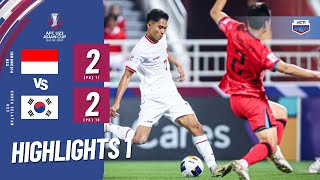 HIGHLIGHTS INDONESIA VS KOREA SELATAN  QF AFC U23 ASIAN CUP QATAR 2024 [upl. by Reine]