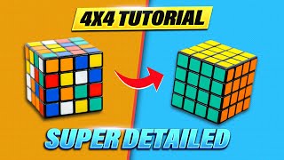 Easiest Tutorial How to Solve the 4x4 Rubiks Cube The Rubiks Revenge [upl. by Airolg719]