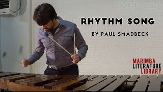 Rhythm Song by Paul Smadbeck  Marimba Literature Library [upl. by Eledoya]