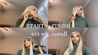 HOW TO 613 wig Install FULL TUTORIAL [upl. by Valleau591]