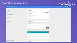 Google quotMeine Aktivitätenquot löschen [upl. by Etennaej]